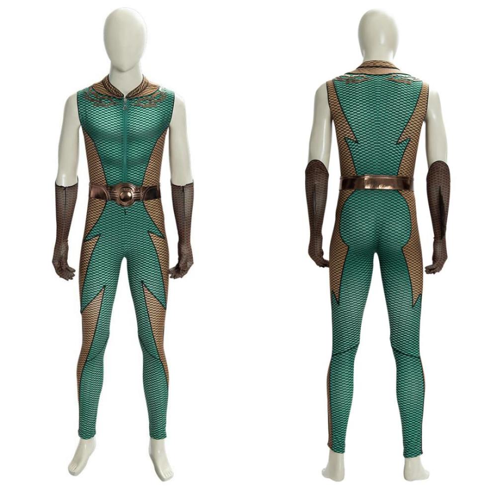 Deluxe The Boys The Deep Cosplay Costume Superhero 3D Print Jumpsuit Gloves Men Takerlama