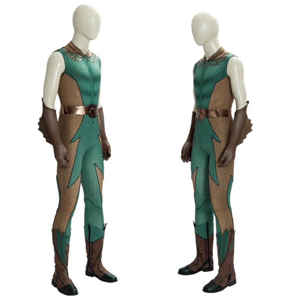 Deluxe The Boys The Deep Cosplay Costume Superhero 3D Print Jumpsuit Gloves Men Takerlama