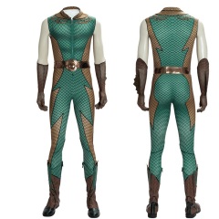 Deluxe The Boys The Deep Cosplay Costume Superhero 3D Print Jumpsuit Gloves Men Takerlama