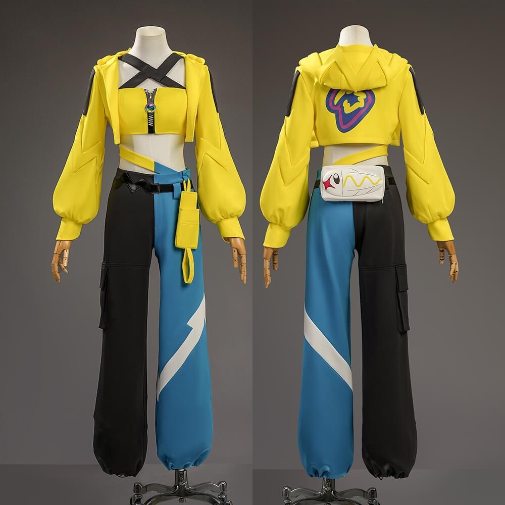 PM Legends ZA Canari Cosplay Costume For Women Yellow Coat Takerlama