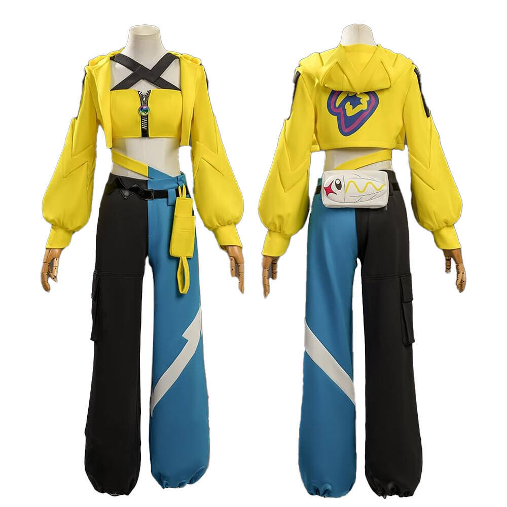 PM Legends ZA Canari Cosplay Costume For Women Yellow Coat Takerlama