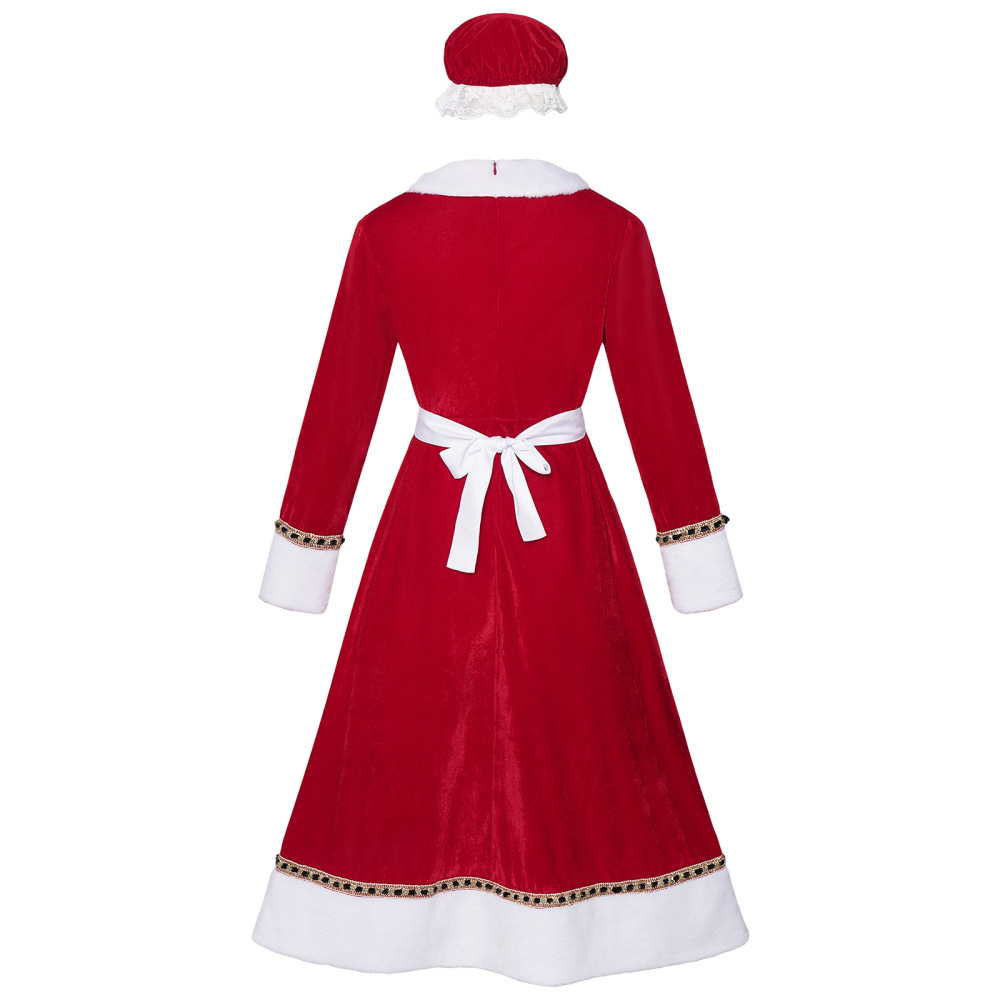 Mrs Claus Maid Cosplay Costume for Women Christmas Party Outfits Gifts For Her In Stock
