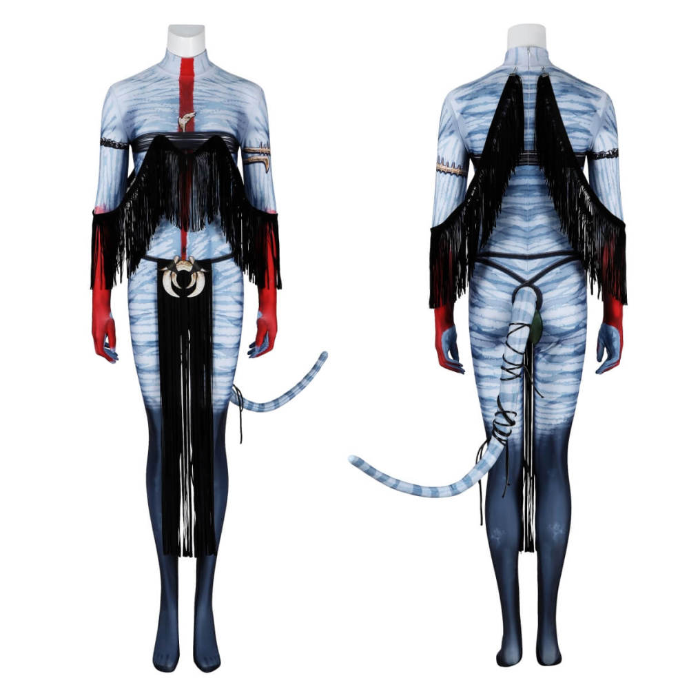 Avatar: Fire and Ash Varang Cosplay Costume Print Jumpsuit And Props Takerlama