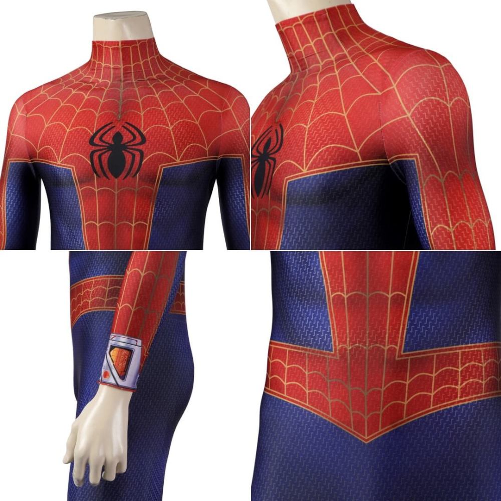 Spider-Man Across the Spider-Verse Peter Parker Cosplay Costume Red Jumpsuit Takerlama