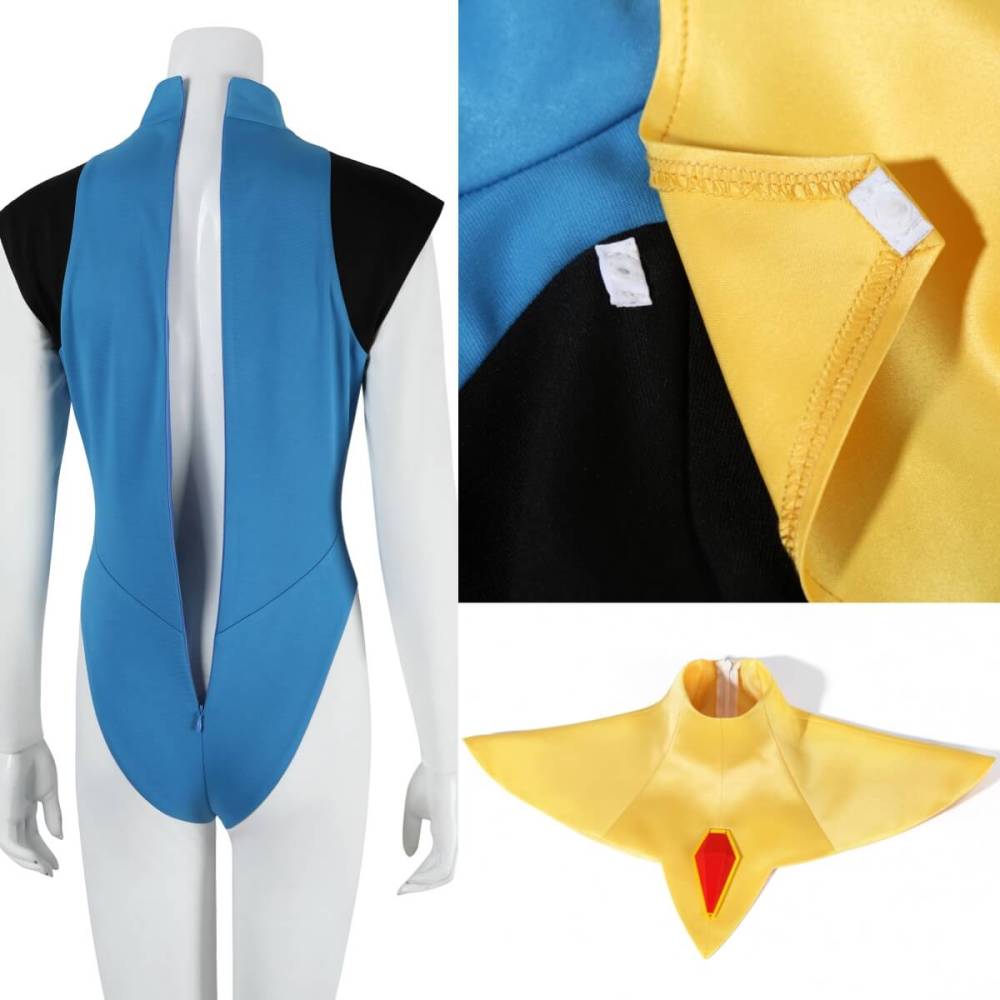 Blonde Blazer Mandy Cosplay Costume Superhero Outfit Takerlama