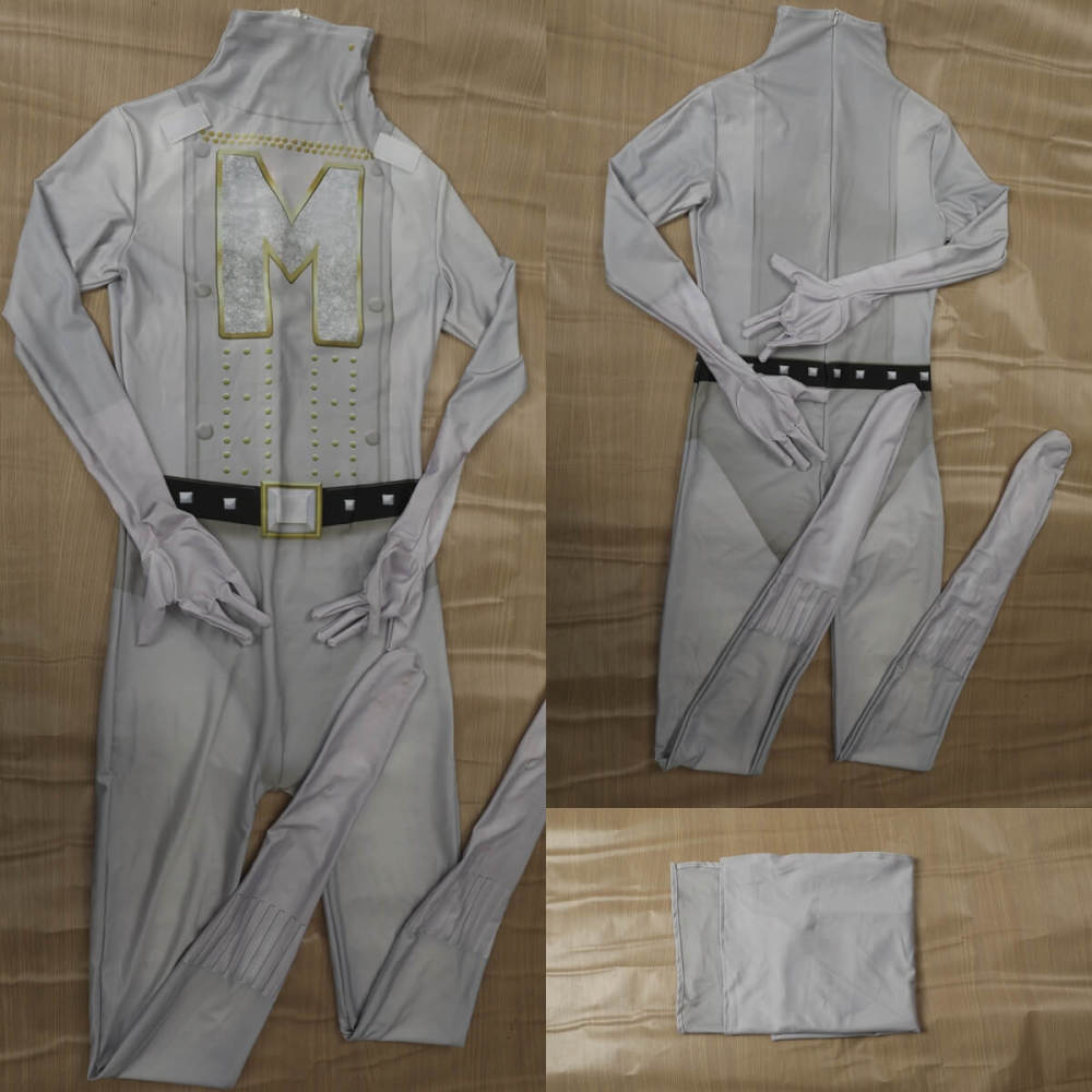 Megamind Metro Man Cosplay Costume Superhero Jumpsuit Cape Adult Kids Takerlama