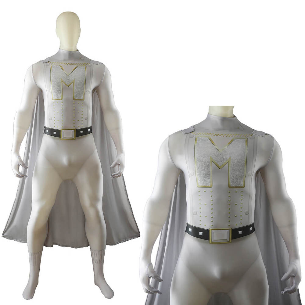 Megamind Metro Man Cosplay Costume Superhero Jumpsuit Cape Adult Kids Takerlama