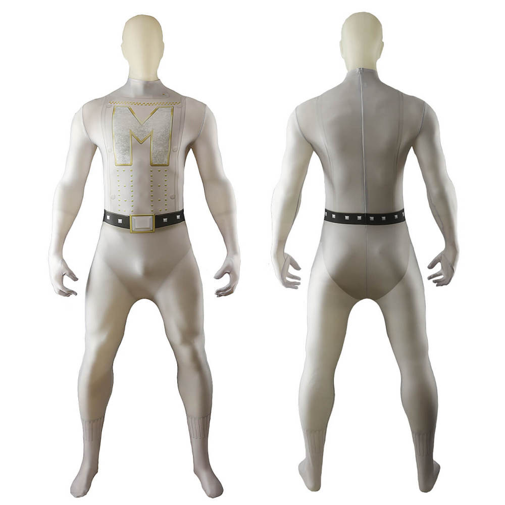 Megamind Metro Man Cosplay Costume Superhero Jumpsuit Cape Adult Kids Takerlama