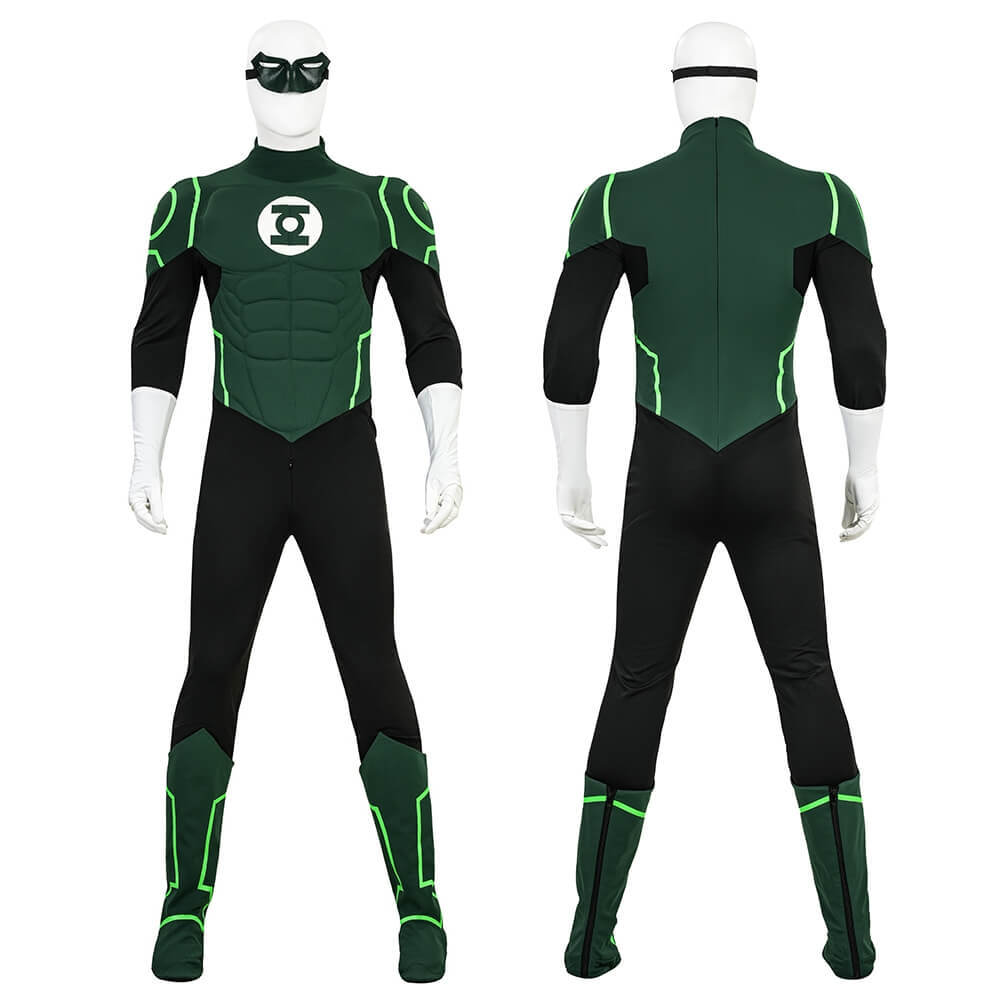Hal Jordan Justice League Lantern Green Cosplay Costume Takerlama