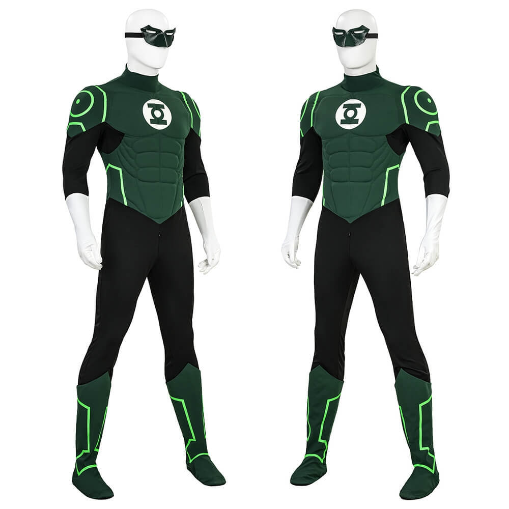 Hal Jordan Justice League Lantern Green Cosplay Costume Takerlama