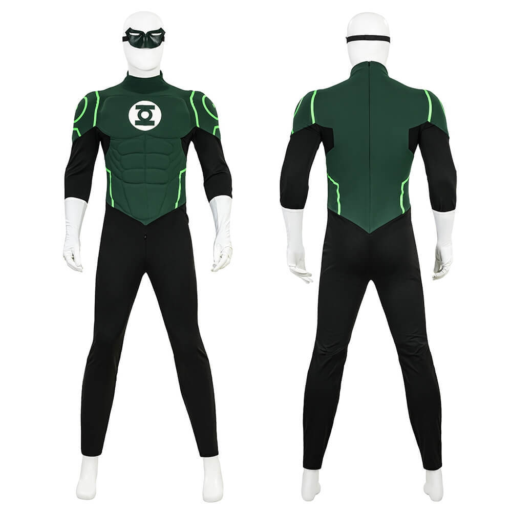 Hal Jordan Justice League Lantern Green Cosplay Costume Takerlama