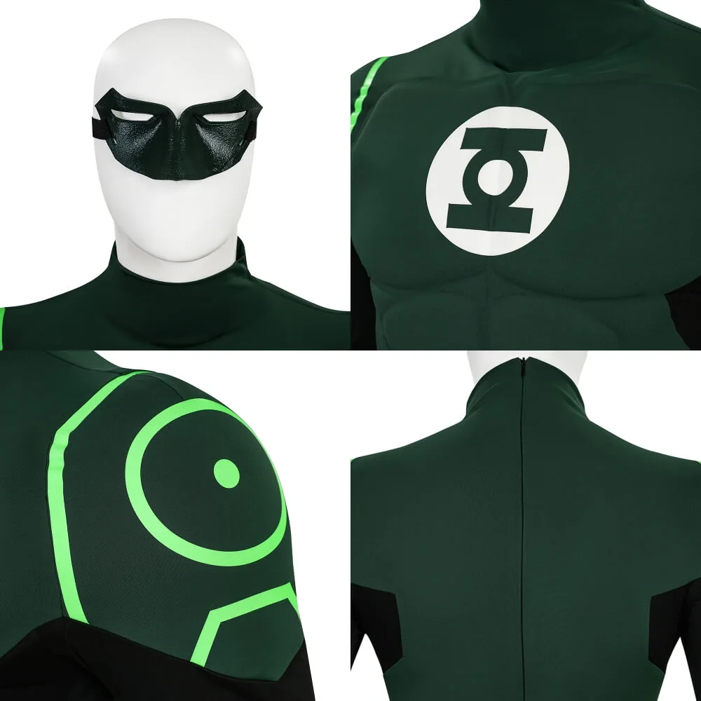 Hal Jordan Justice League Green Lantern Cosplay Costume Takerlama