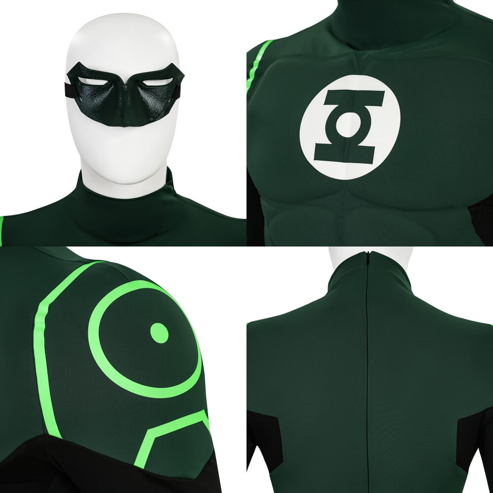 Hal Jordan Justice League Lantern Green Cosplay Costume Takerlama