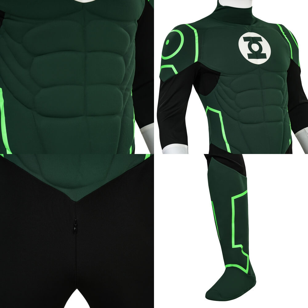 Hal Jordan Justice League Lantern Green Cosplay Costume Takerlama