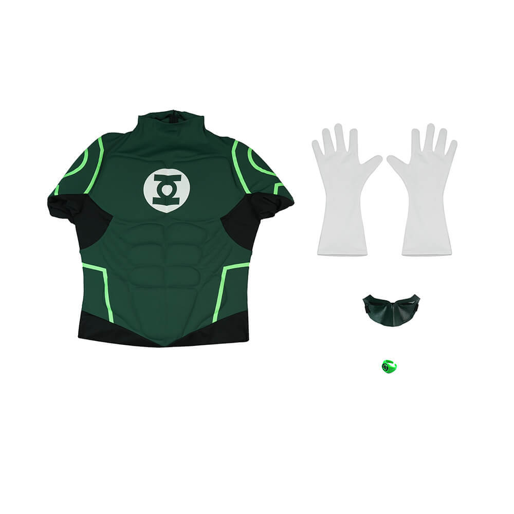 Hal Jordan Justice League Lantern Green Cosplay Costume Takerlama