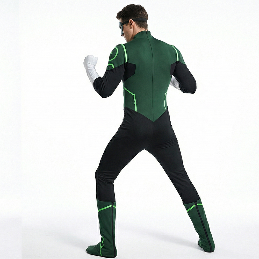 Hal Jordan Justice League Lantern Green Cosplay Costume Takerlama