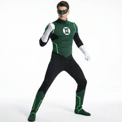 Hal Jordan Justice League Lantern Green Cosplay Costume Takerlama