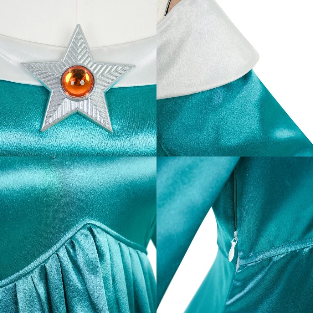 Rosalina Princess Dress Cosplay Costume The Super Mario Galaxy Movie Fancy Dress Takerlama