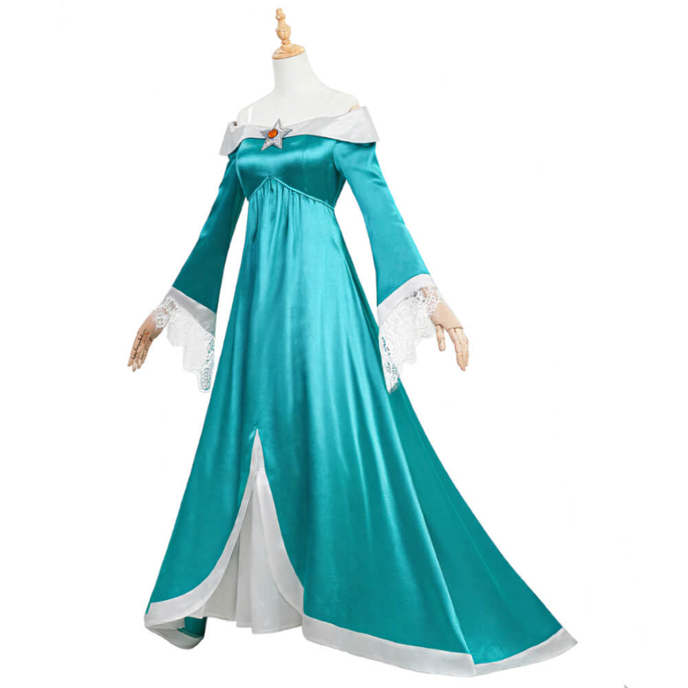 Rosalina Princess Dress Cosplay Costume The Super Mario Galaxy Movie Fancy Dress Takerlama