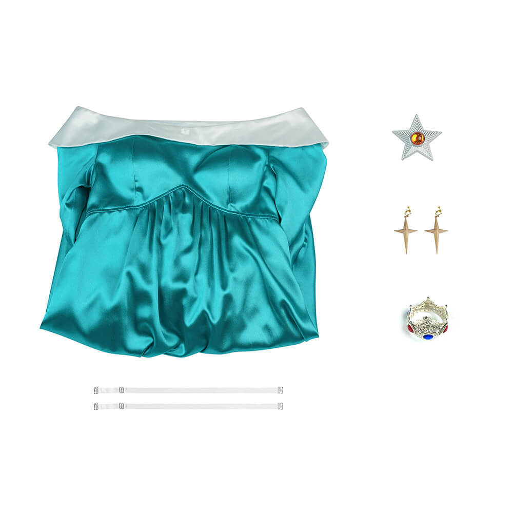 Rosalina Princess Dress Cosplay Costume The Super Mario Galaxy Movie Fancy Dress Takerlama