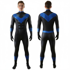 Dick Grayson 2010 Animation Nightwing Cosplay Costume for Adults Kids Takerlama