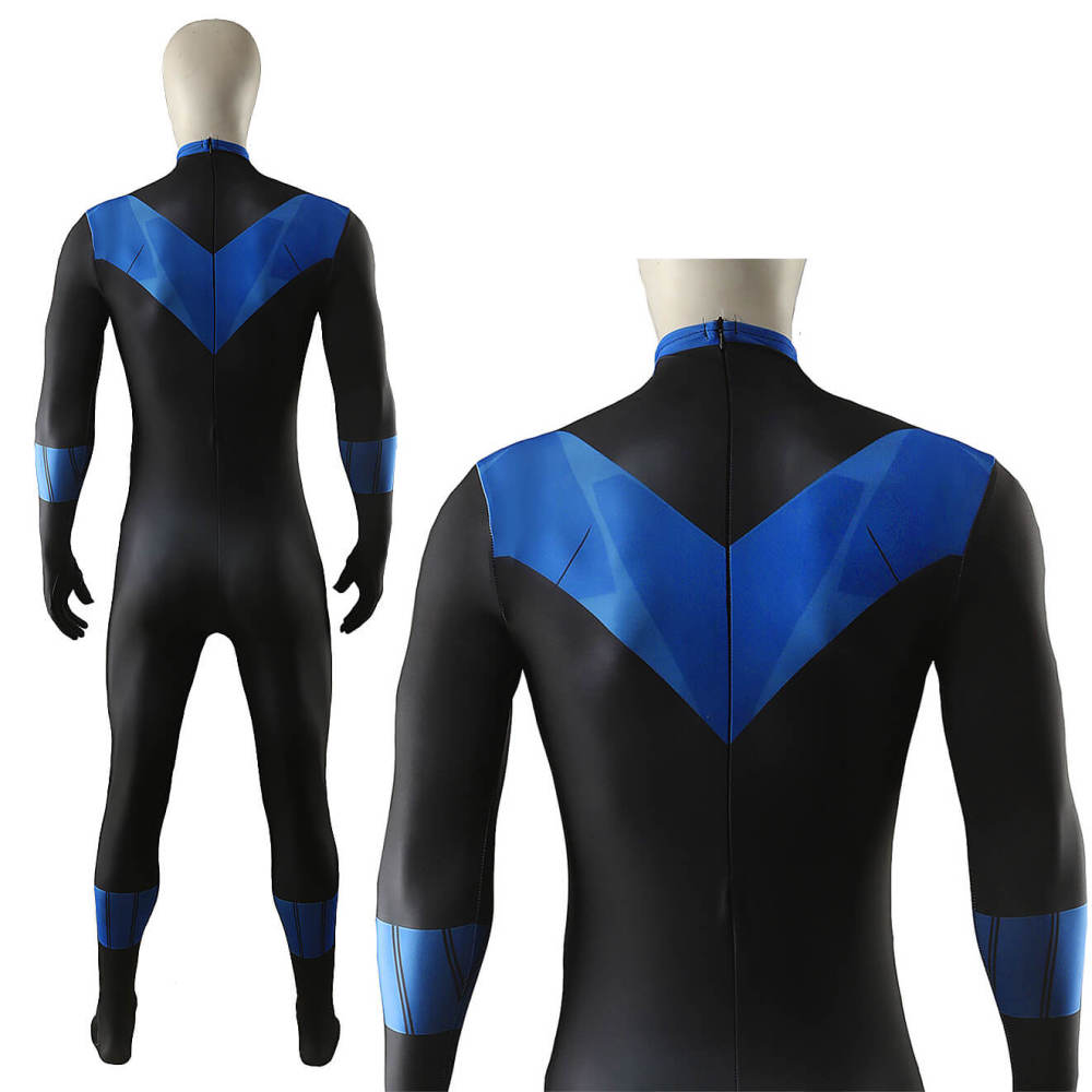Dick Grayson 2010 Animation Nightwing Cosplay Costume for Adults Kids Takerlama