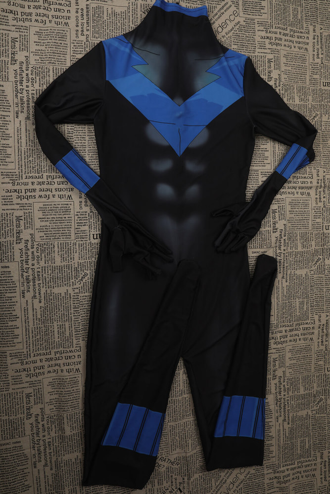 Dick Grayson 2010 Animation Nightwing Cosplay Costume for Adults Kids Takerlama