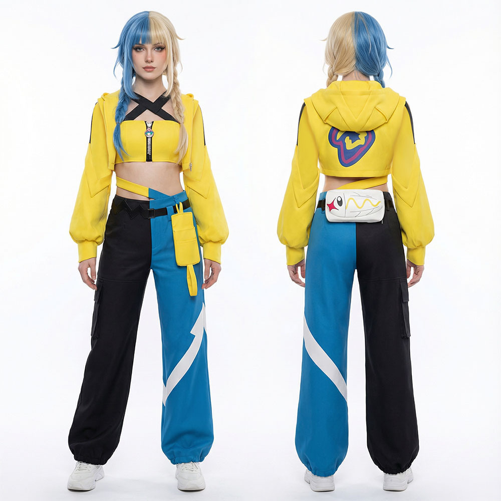PM Legends ZA Canari Cosplay Costume For Women Yellow Coat Takerlama