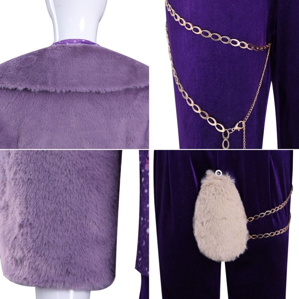Zootopia 2 Gazelle Cosplay Costume Kids Women's Purple Outfits Takerlama