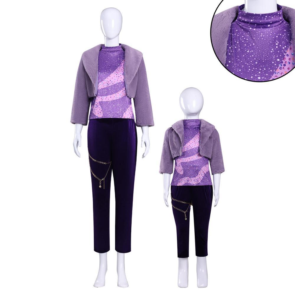 Zootopia 2 Gazelle Cosplay Costume Kids Women's Purple Outfits Takerlama