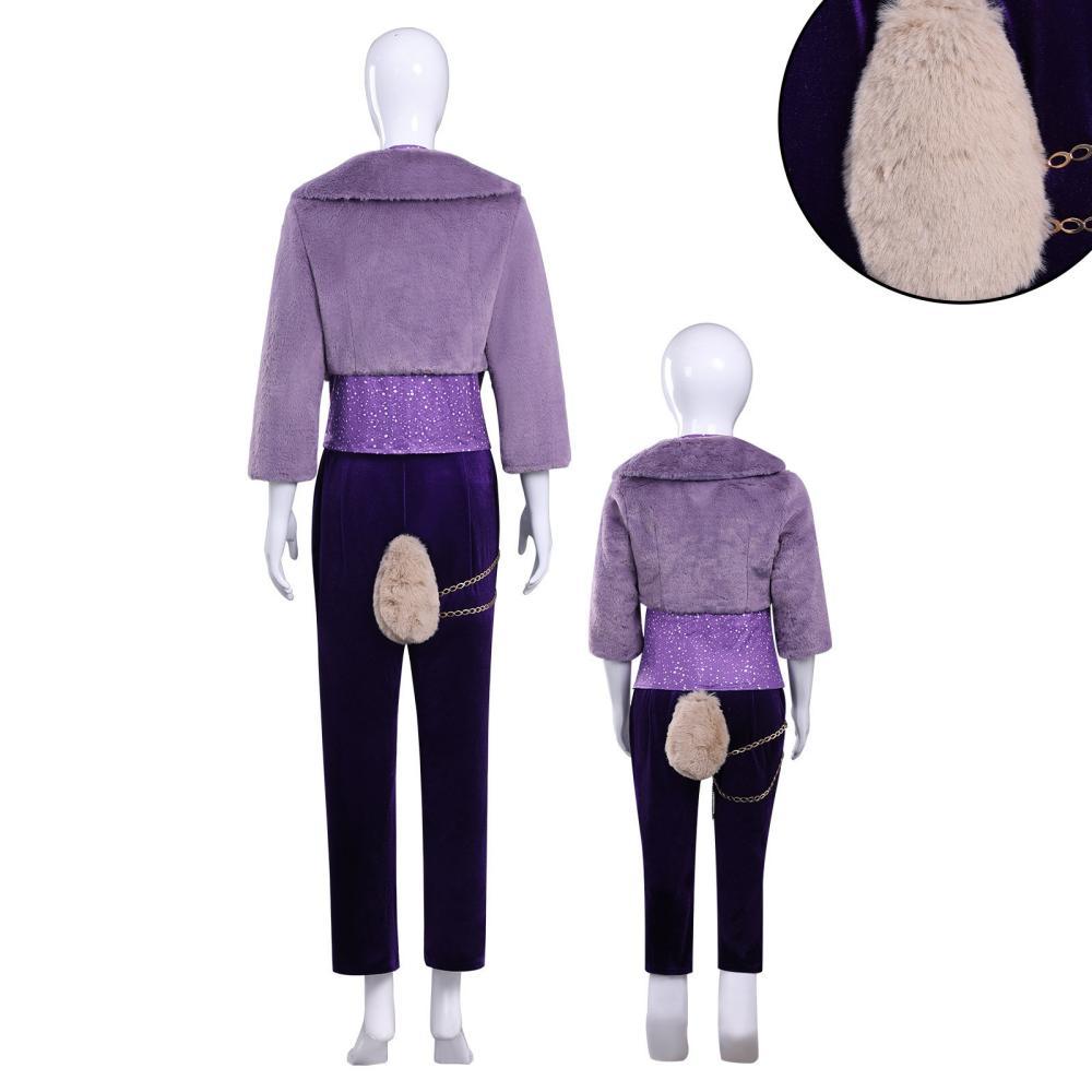 Zootopia 2 Gazelle Cosplay Costume Kids Women's Purple Outfits Takerlama