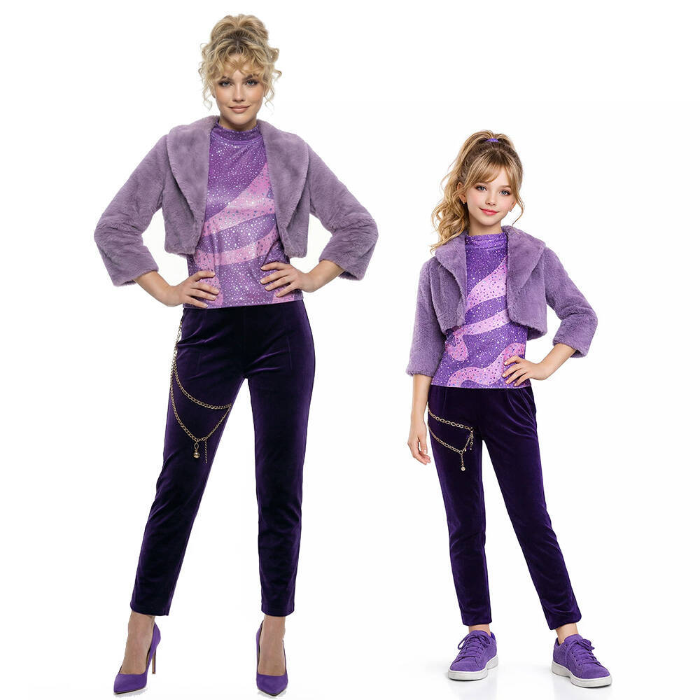 Zootopia 2 Gazelle Cosplay Costume Kids Women's Purple Outfits Takerlama