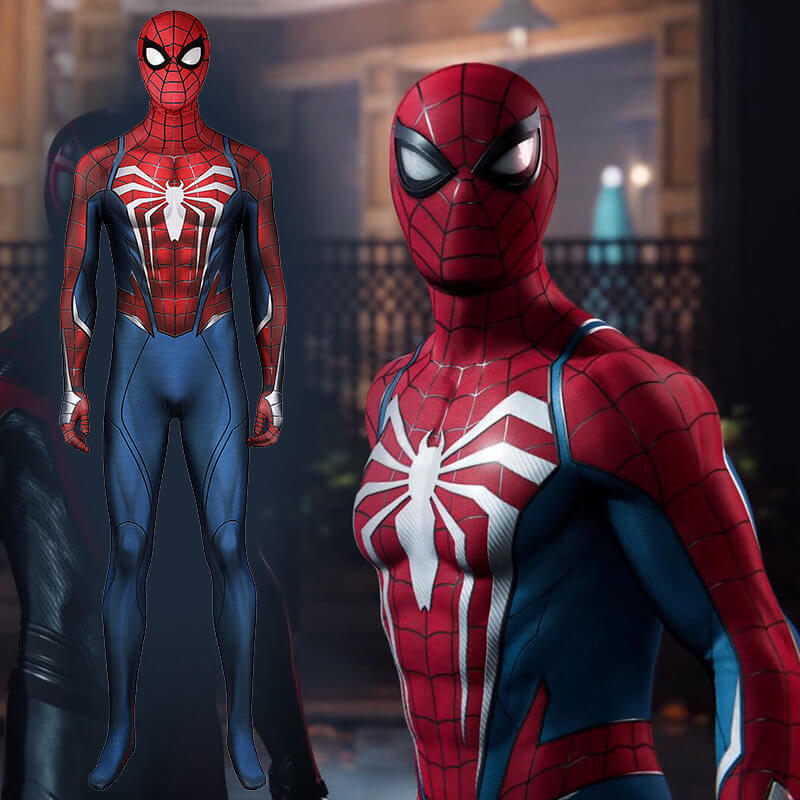 Spider-Man Peter Parker Advanced Suit 2.0 PS5 Cosplay Costume Takerlama