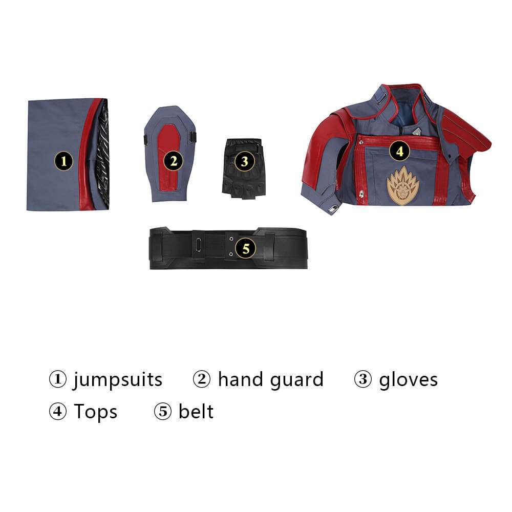 Guardians of the Galaxy 3 Nebula Cosplay Costume Peter Quill Team Unifrom Takerlama
