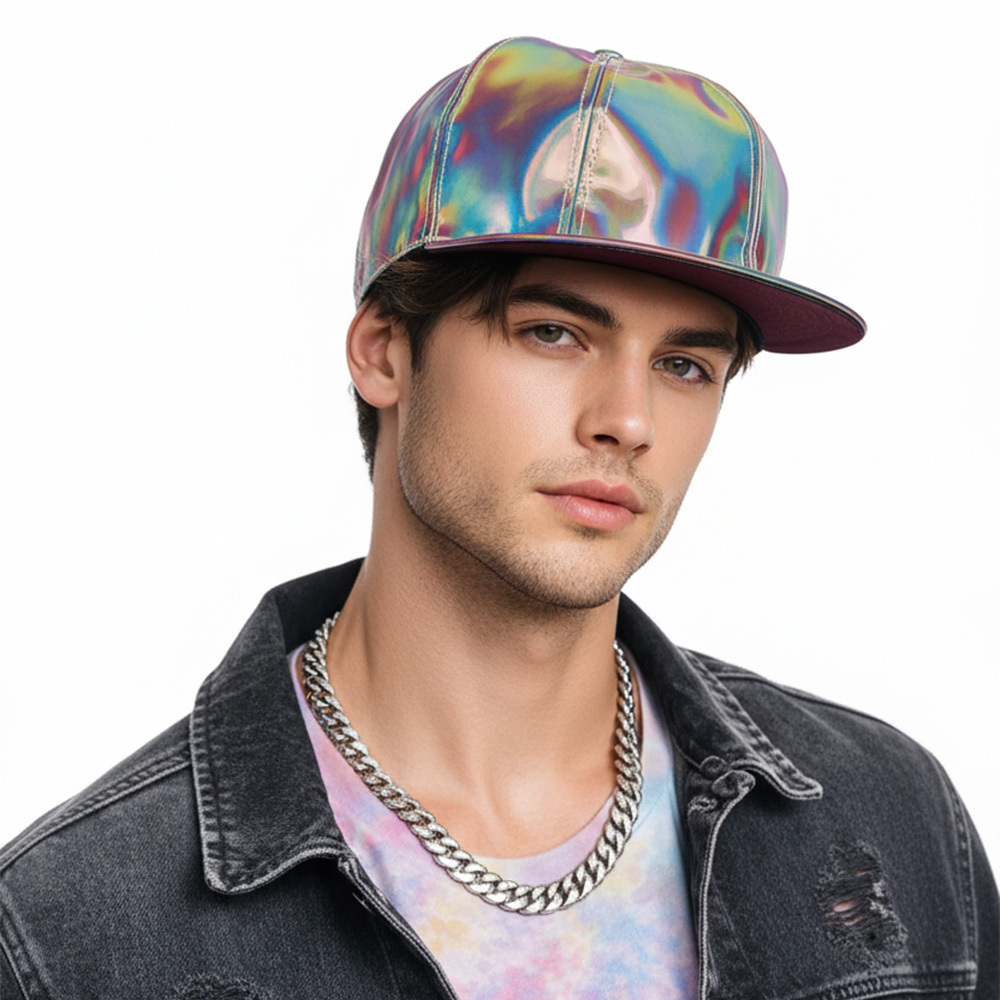 Fashion Marty McFly Licensed for Rainbow Color Changing Baseball Hat Snapback Cap Back to the Future Bigbang G-Dragon Props
