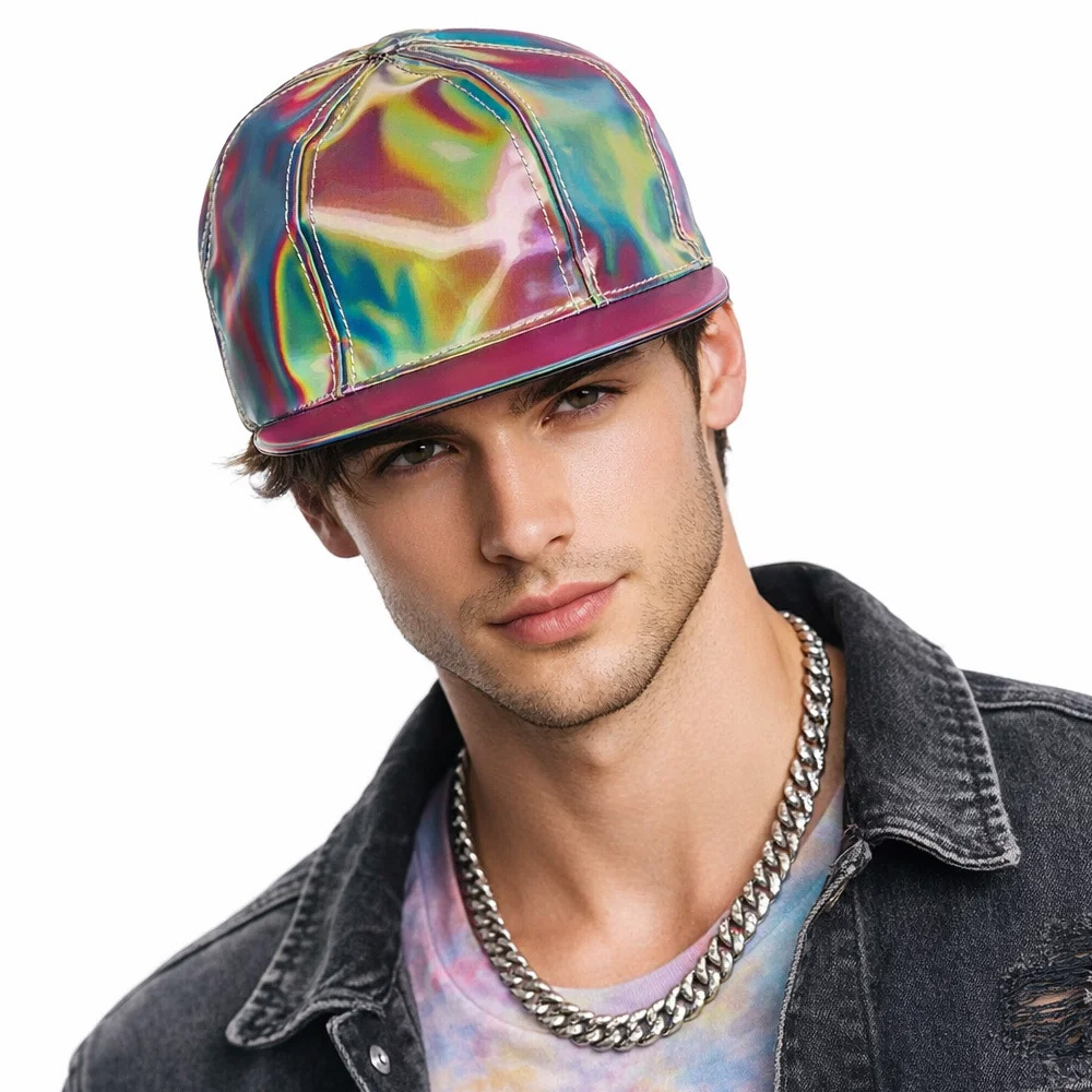 Fashion Marty McFly Licensed for Rainbow Color Changing Baseball Hat Snapback Cap Back to the Future Bigbang G-Dragon Props