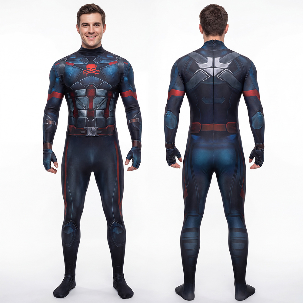 Captain Hydra Cosplay Costume 3D Print Jumpsuit Avengers 5 Doomsday Takerlama