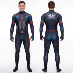 Captain Hydra Cosplay Costume 3D Print Jumpsuit Avengers 5 Doomsday Takerlama