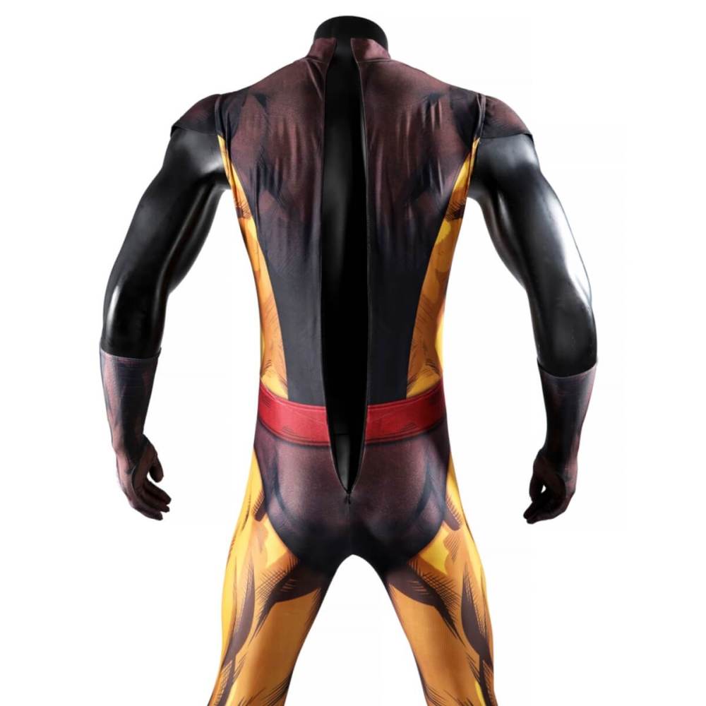 X-Men Wolverine Brown Cosplay Costume 3D Print Jumpsuit Takerlama