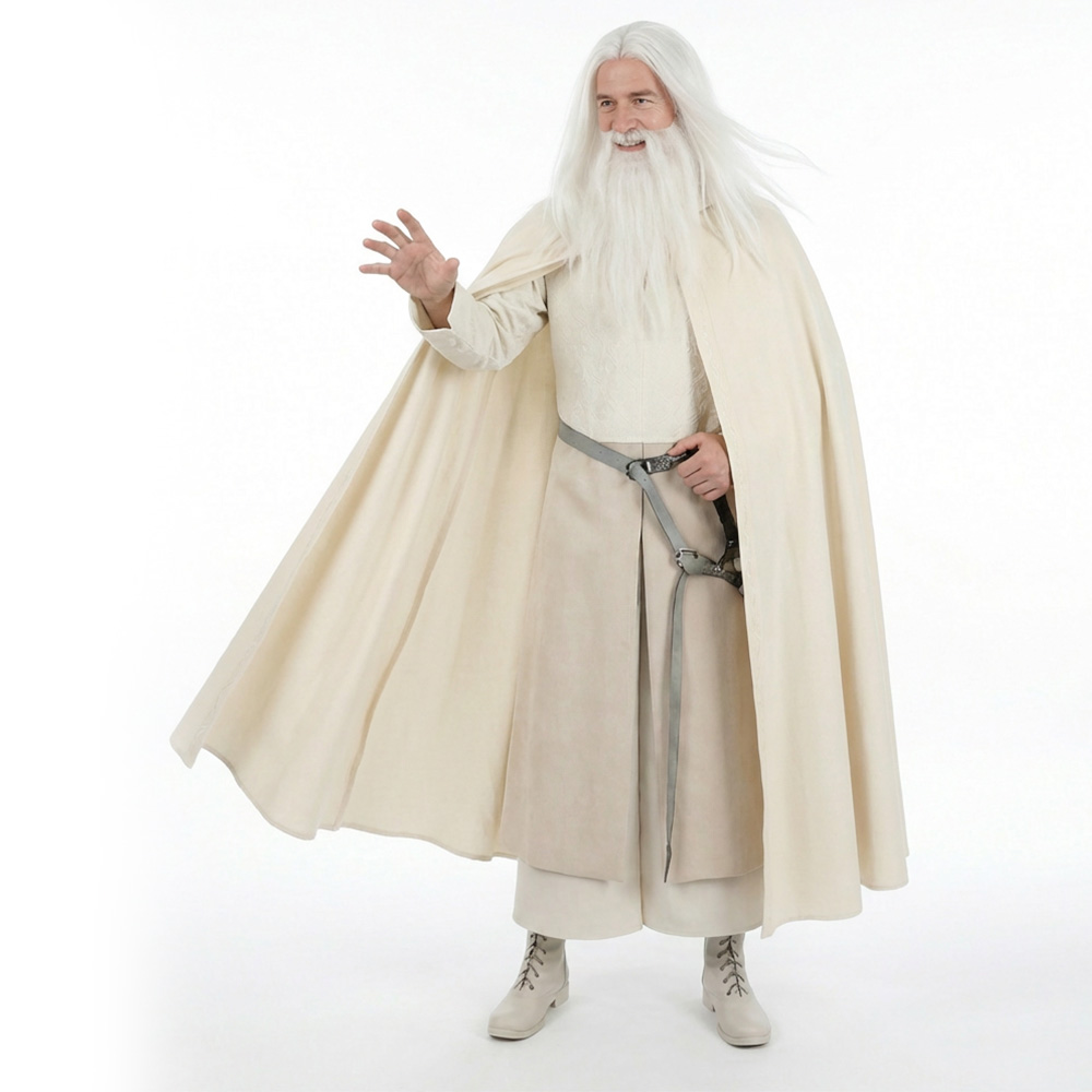 Takerlama Gandalf the Grey Wizard Cosplay Costume  Halloween Outfit Shoes S M XL XXL 3XL In Stock