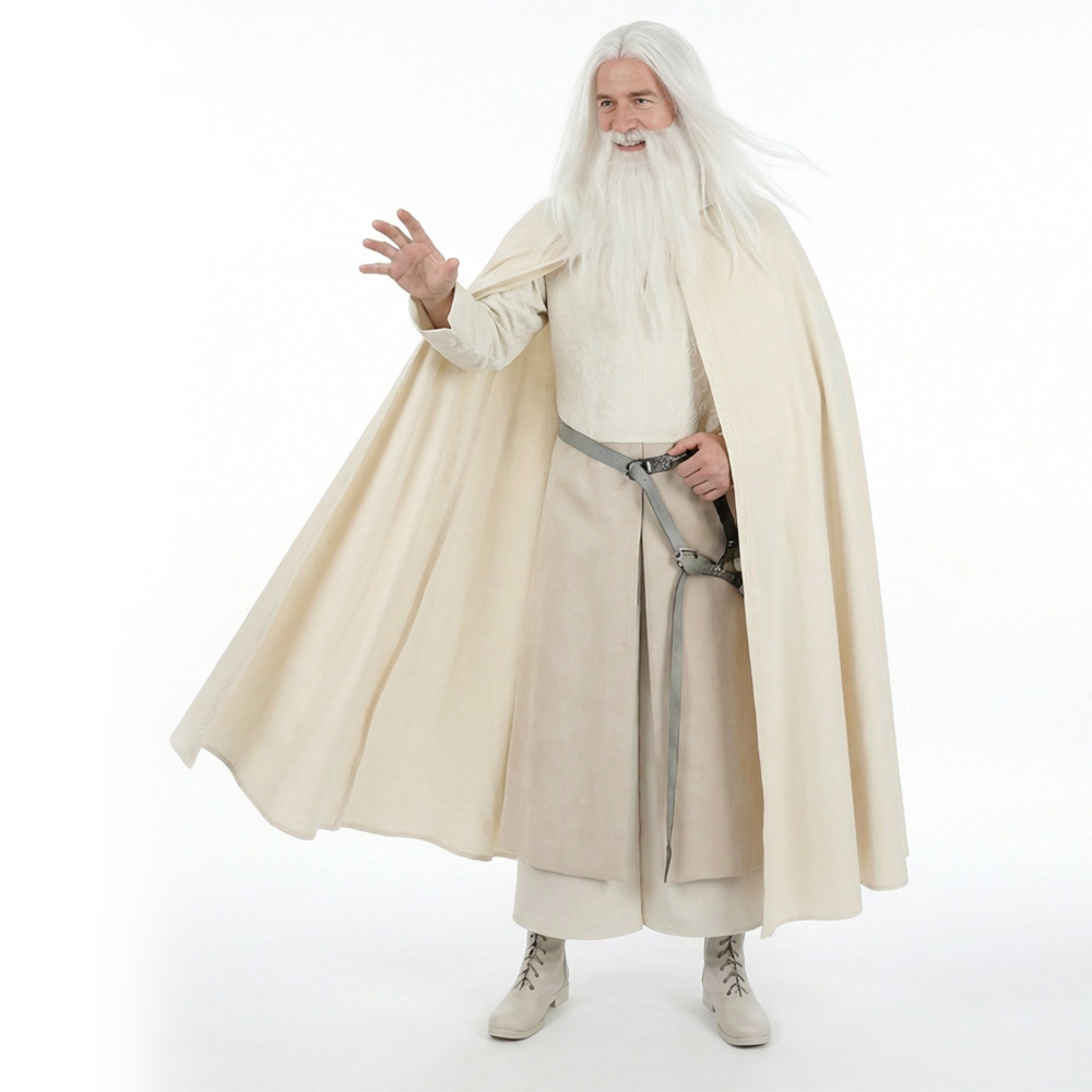 Gandalf the Grey Wizard Cosplay Costume  Halloween Outfit Takerlama S M XL XXL 3XL In Stock