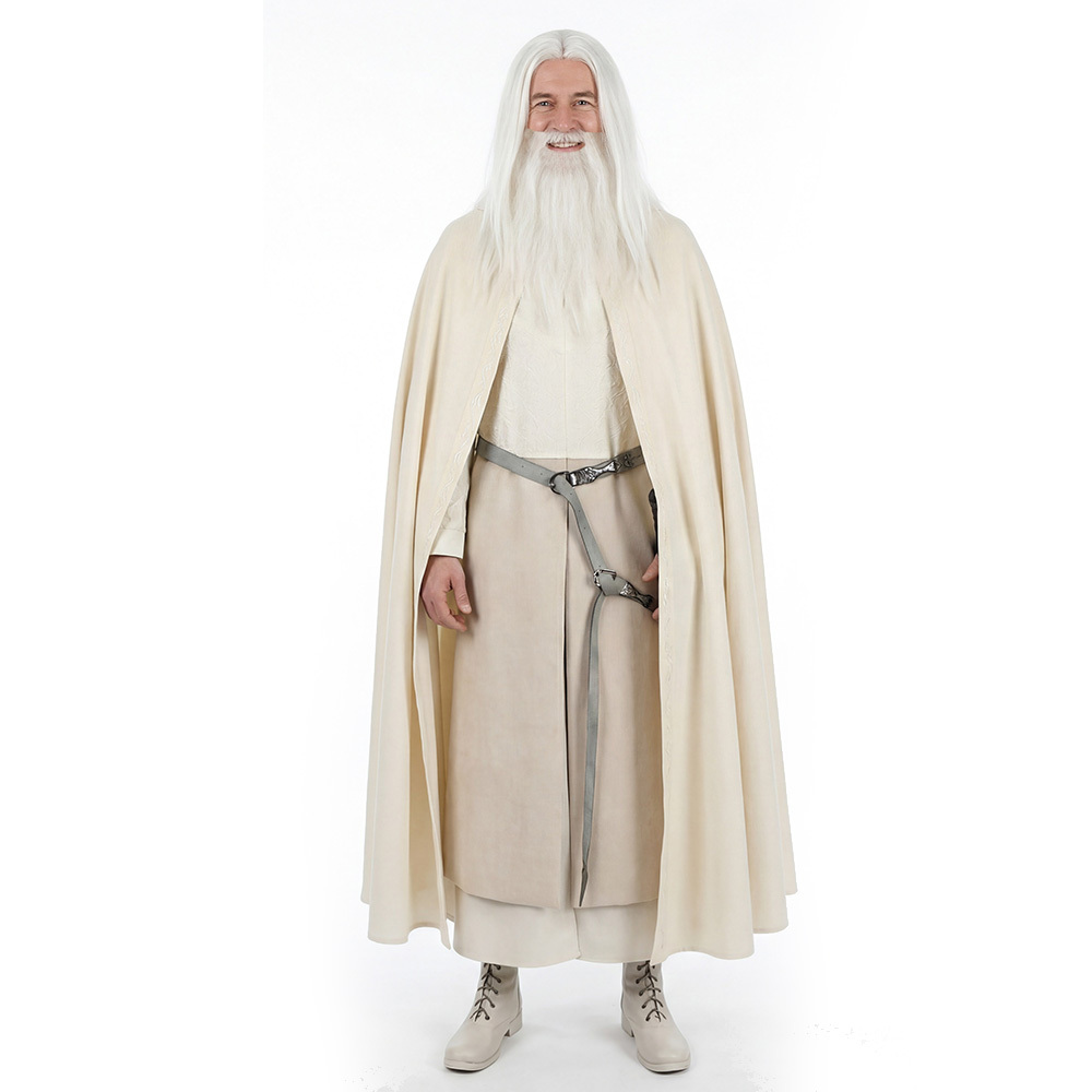 Gandalf the Grey Wizard Cosplay Costume  Halloween Outfit Takerlama S M XL XXL 3XL In Stock