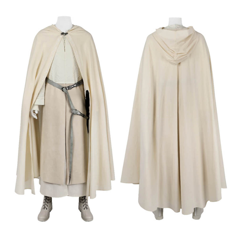 Gandalf the Grey White Wizard Cosplay Costume The Lord of the Rings Halloween Outfit Takerlama