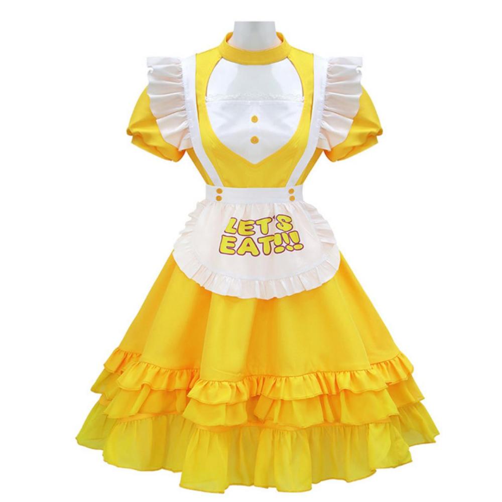 Movie Little Chick Kika Cosplay Costume Apron Dress In Stock Takerlama