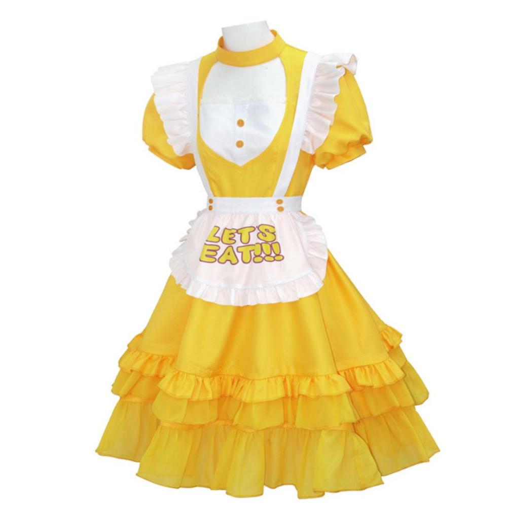 Movie Little Chick Kika Cosplay Costume Apron Dress In Stock Takerlama