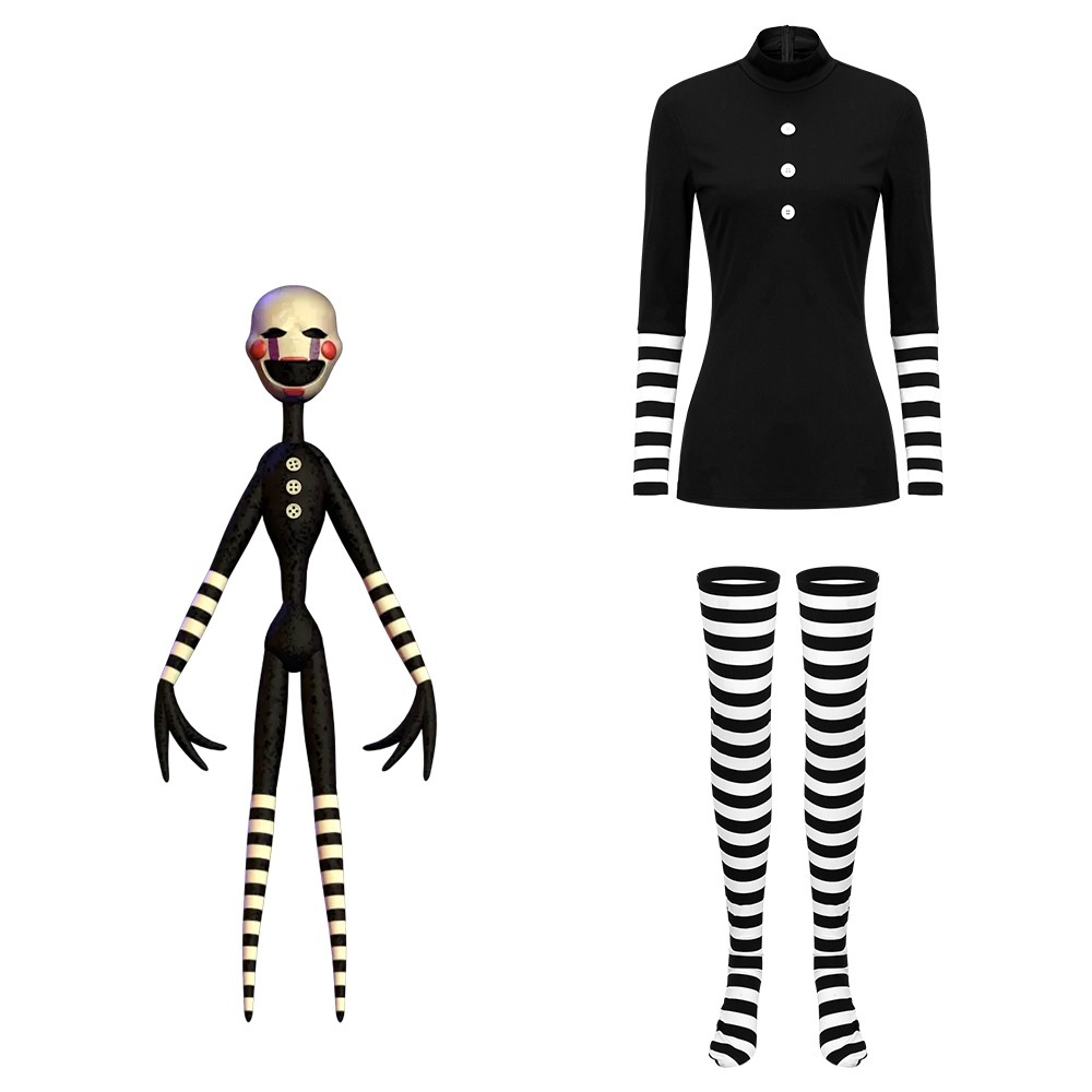 Movie FNAF Clown Puppet Cosplay Costume T-Shirt Leggings In Stock Takerlama