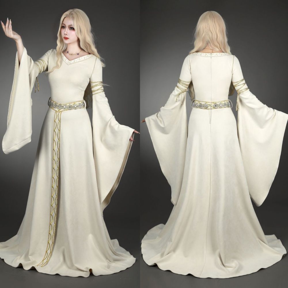 LOTR Two Towers Eowyn Cosplay Costume Movie Halloween Party Outfits Women Takerlama