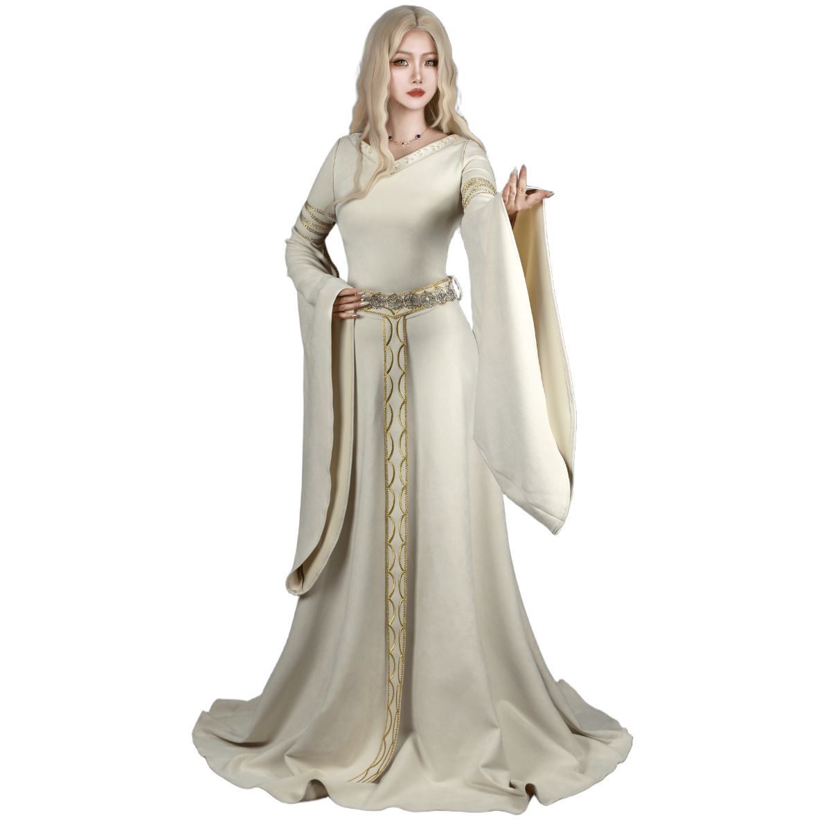 LOTR Two Towers Eowyn Cosplay Costume Movie Halloween Party Outfits Women Takerlama