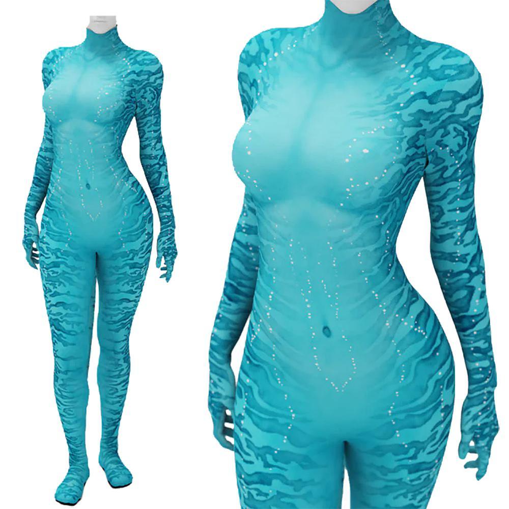Avatar 2 The Way of Water Cosplay Costume 3D Print Jumpsuit Takerlama