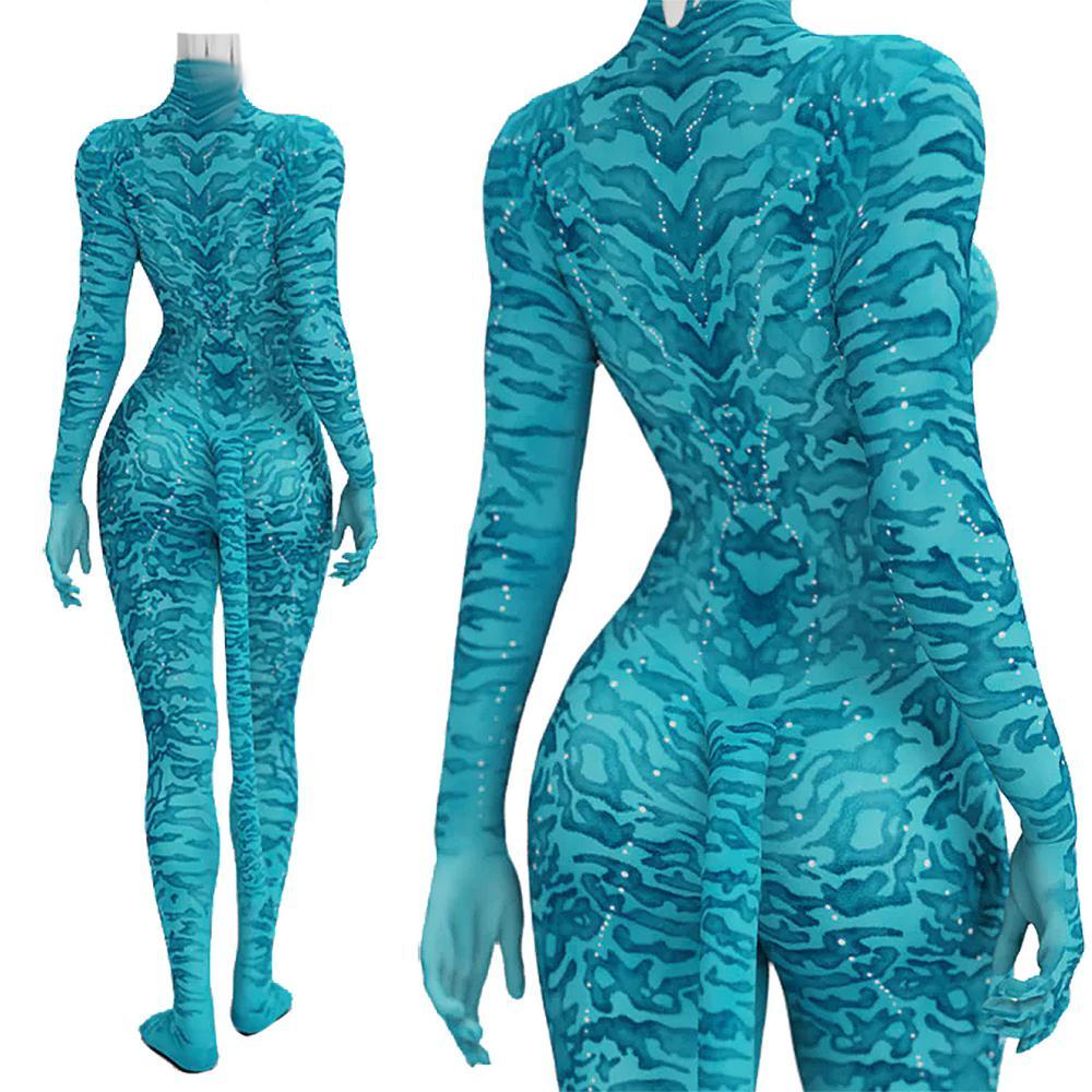 Avatar 2 The Way of Water Cosplay Costume 3D Print Jumpsuit Takerlama